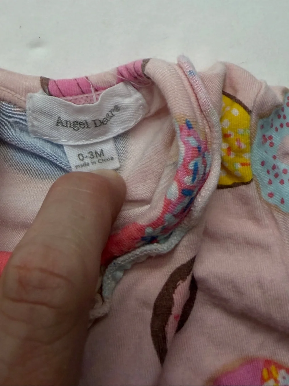 Angel Dear Pink Donut Print Sleep Sack Gown Multicolor Sprinkles